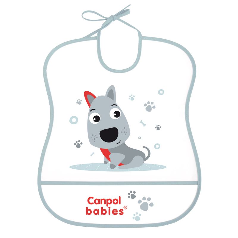 Canpol Babies Śliniak Zmywalny Miękki Cute Animals Piesek