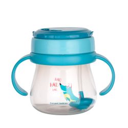 Canpol Babies Innowacyjny Kubek ze Składaną Rurką Silikonową 250 ml Niebieski
