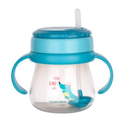 Canpol Babies Innowacyjny Kubek ze Składaną Rurką Silikonową 250 ml Niebieski