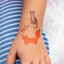 Rex London Tatuaże Zmywalne dla Dzieci Koty
