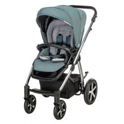 Baby Design Husky 2021 (Pompowane Koła) Wózek Głęboko Spacerowy 2w1 z opcją z Fotelikiem 3w1 z Bazą 4w1 105 Turquoise