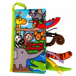 Jolly Baby Pluszowa Książeczka Edukacyjna Zwierzaki Dżungli...