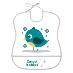 Canpol Babies Śliniak Zmywalny Miękki Cute Animals Ptaszek