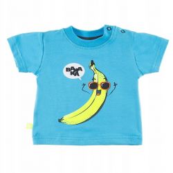Eevi T-shirt 74 Bluzka dla Chłopca Niebieska